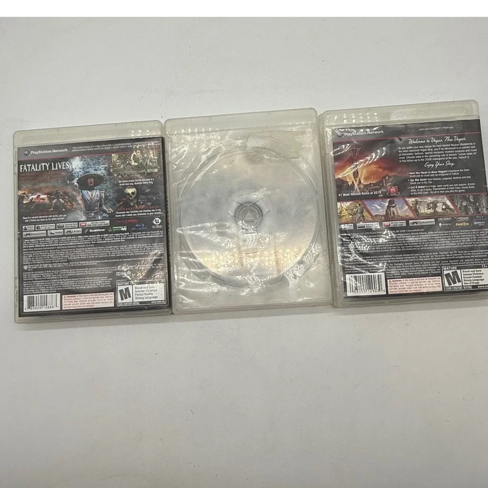 PlayStation‎ 3 PS3 Fallout Mortal Kombat Grand Theft Auto Games Lot of 3 games